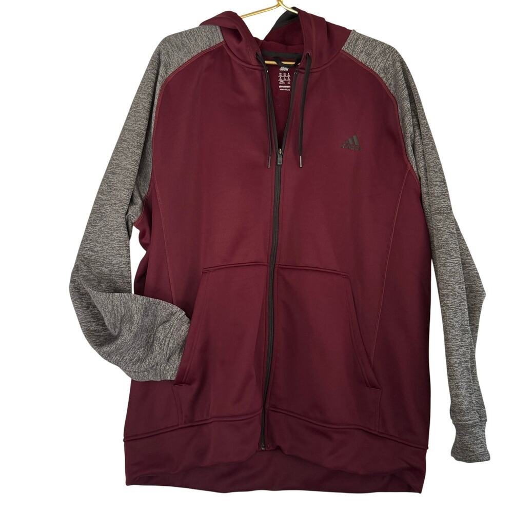 2XL Adidas track jacket with hoodie